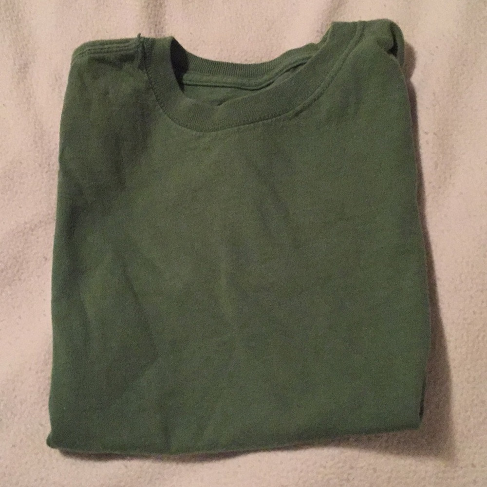 Boys short sleeve army green T-shirt
